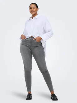 CARALLY Cintura media Corte skinny Vaqueros