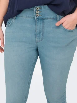 CARANNA Cintura alta Corte skinny Largo hasta los tobillos Vaqueros