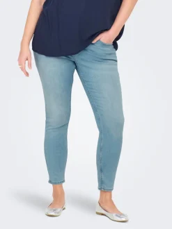 CARANNA Cintura alta Corte skinny Largo hasta los tobillos Vaqueros