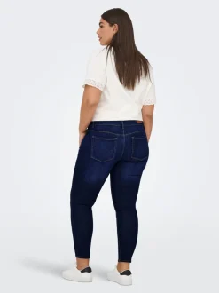 CARANNA Cintura alta Corte skinny Largo hasta los tobillos Vaqueros