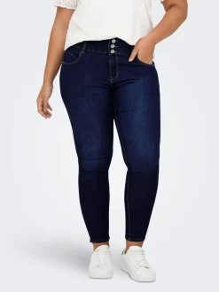 CARANNA Cintura alta Corte skinny Largo hasta los tobillos Vaqueros