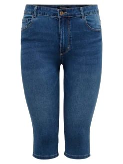 CARAUGUSTA Cintura alta Corte skinny Shorts vaqueros