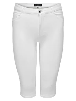 CARAUGUSTA Cintura alta Corte skinny Shorts vaqueros