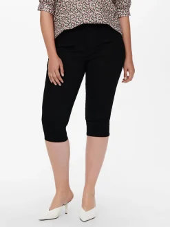 CARAUGUSTA Cintura alta Corte skinny Shorts vaqueros