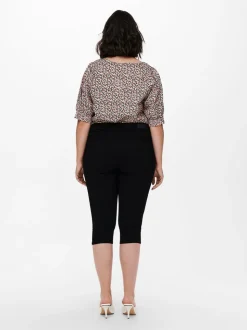 CARAUGUSTA Cintura alta Corte skinny Shorts vaqueros