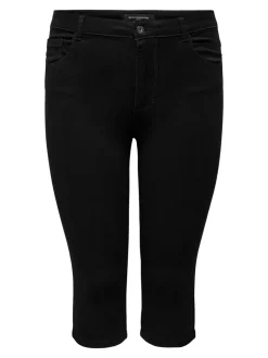 CARAUGUSTA Cintura alta Corte skinny Shorts vaqueros