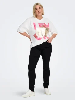 CARAUGUSTA Cintura alta Corte skinny Vaqueros