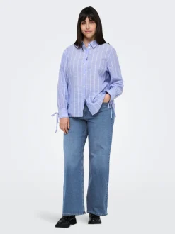 CARBILLY Cintura alta Corte wide leg Vaqueros