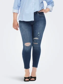 CARBOBBI Corte skinny Largo hasta los tobillos Vaqueros