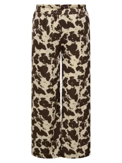 CARCOLACOW Corte wide leg Pantalones de pernera ancha