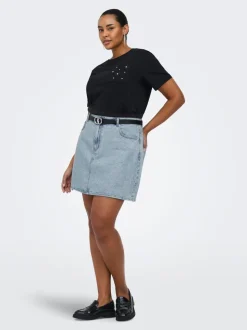 CAREDEN Denim Falda vaquera Falda corta