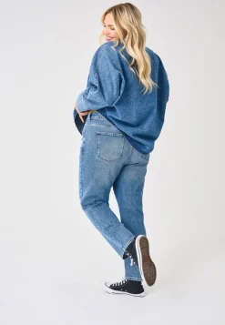 CAREMILY Cintura alta Corte straight Vaqueros