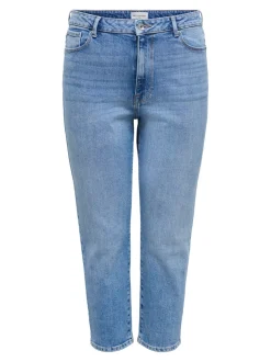 CAREMILY Cintura alta Corte straight Vaqueros