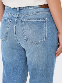 CAREMILY Cintura alta Corte straight Vaqueros