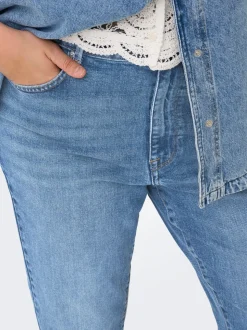 CAREMILY Cintura alta Corte straight Vaqueros