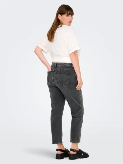 CAREMILY Cintura alta Corte straight Vaqueros