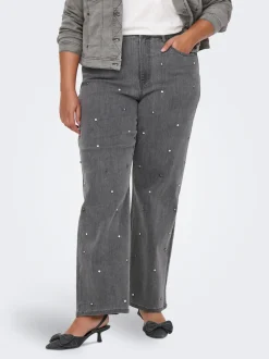 CARHOPE Cintura alta Corte wide leg Vaqueros