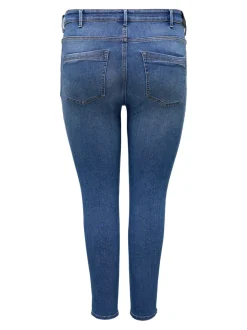 CARICONIC Cintura alta Corte skinny Largo hasta los tobillos Vaqueros