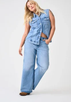CARJUICY Cintura alta Corte wide leg Vaqueros