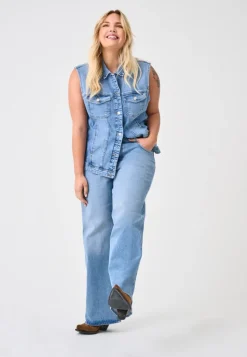 CARJUICY Cintura alta Corte wide leg Vaqueros