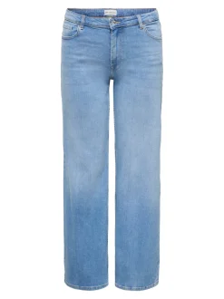 CARJULLES Cintura baja Corte wide leg Vaqueros