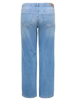 CARJULLES Cintura baja Corte wide leg Vaqueros