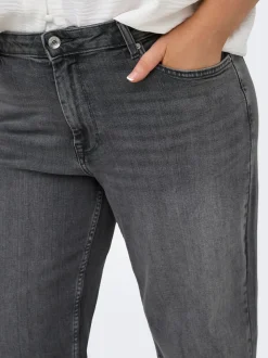 CARJULLES Cintura media Corte wide leg Vaqueros