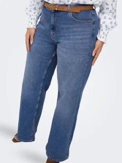 CARJULLES Cintura media Corte wide leg Vaqueros