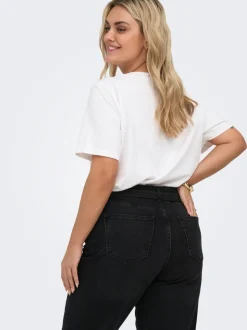 CARJULLES Cintura media Corte wide leg Vaqueros
