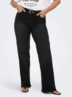 CARJULLES Cintura media Corte wide leg Vaqueros