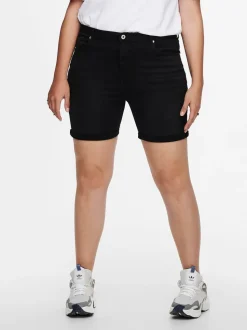 CARLAOLA Cintura alta Corte skinny Shorts vaqueros