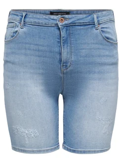 CARLAOLA Corte skinny Shorts vaqueros
