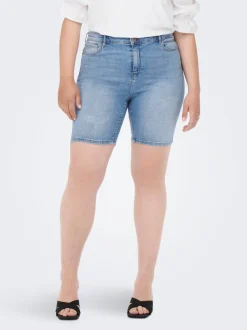 CARLAOLA Corte skinny Shorts vaqueros