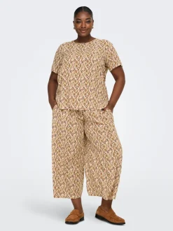 CARNOVA Corte loose - cropped Pantalones
