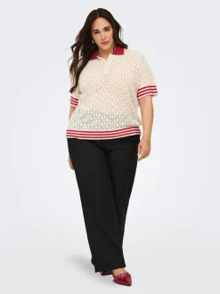 CARSUNNY Camiseta de punto con cuello polo