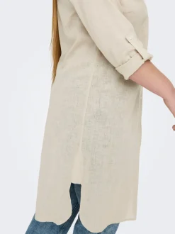 CARTOKYO Lino Vestido midi
