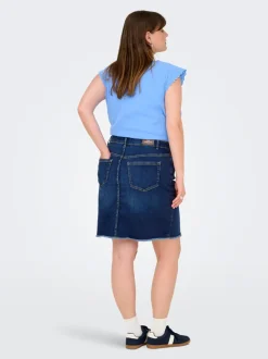 CARWILLY Denim Falda vaquera Falda midi