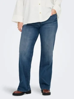 CARWILLY Cintura alta Corte wide leg Vaqueros