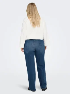 CARWILLY Cintura alta Corte wide leg Vaqueros