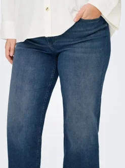 CARWILLY Cintura alta Corte wide leg Vaqueros