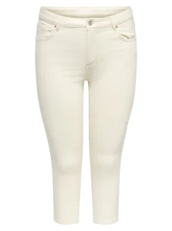 CARWILLY Cintura media Corte capri skinny Vaqueros
