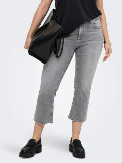 CARWILLY Corte sweet flared Corte cropped Vaqueros