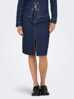 JDYBELLA Denim Falda vaquera Falda midi