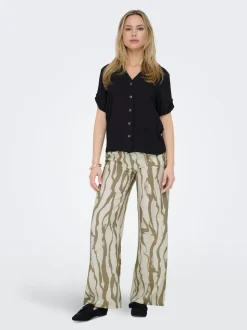 JDYCAMILLE Corte wide leg Pantalones de pernera ancha