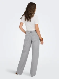 JDYKATIE Cintura baja Corte straight Vaqueros