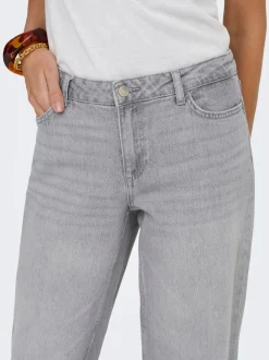 JDYKATIE Cintura baja Corte straight Vaqueros