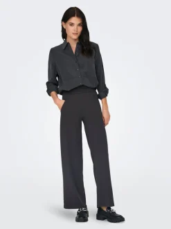 JDYLOUISVILLE Corte wide leg Pantalones de pernera ancha
