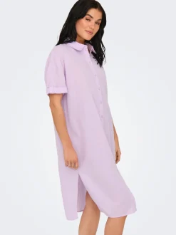 JDYMILA Lino Vestido midi