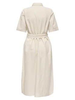 JDYMILAN Lino Vestido midi