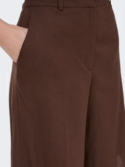 JDYNAOMI Cintura media Corte loose Lino Bermudas